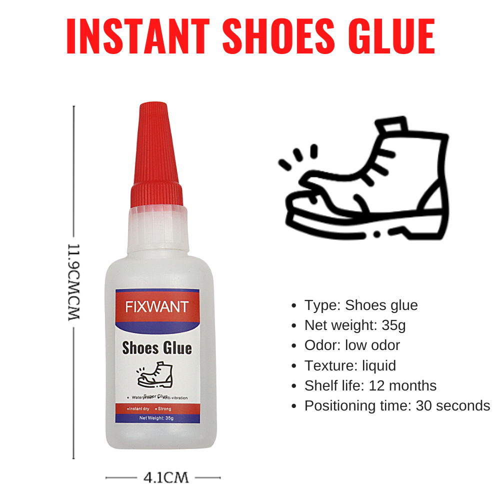 FIXWANT Instant Shoe Glue 35g Plastic Wood Metal Rubber Tire Fast Repair  Glue Soldering Agent Stronger Super Glue